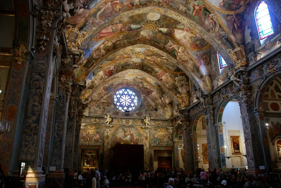Frescoes of Saint Nicholas vault from Valencia