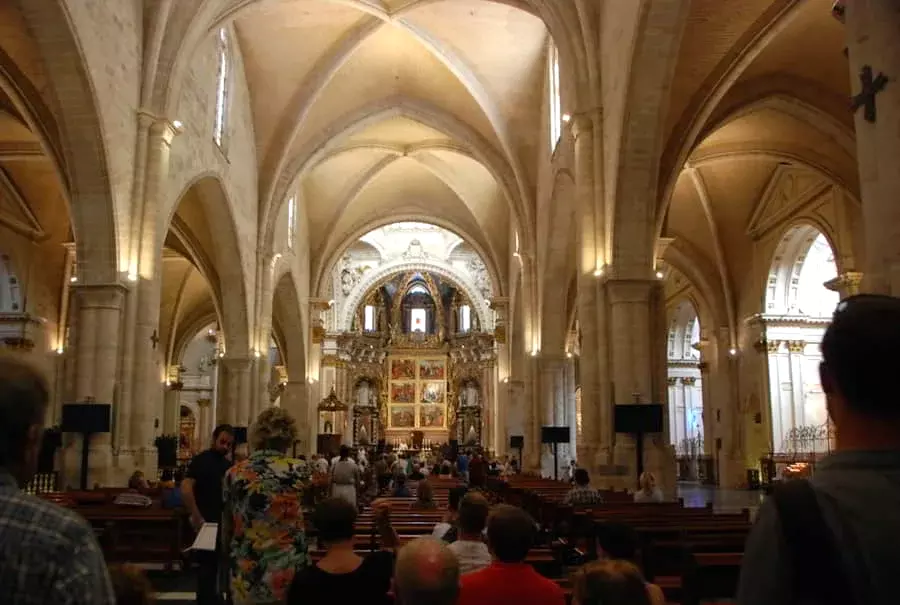 Interior of the cathedral of Valencia